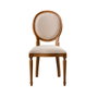 Hanah Home Silla de Madera de Haya Albero42 en Nogal y Beige
